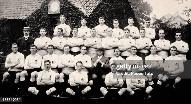 The Australia rugby union team on its first rugby union tour of the British Isles, circa 1908. The "First Wallabies" also won the Olympic gold medal...