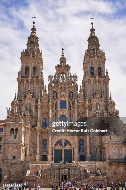 cathedral of santiago of compostela - cattedrale di san giacomo a santiago di compostela foto e immagini stock