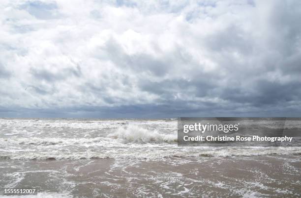 sea and sky drama - st bees stock pictures, royalty-free photos & images