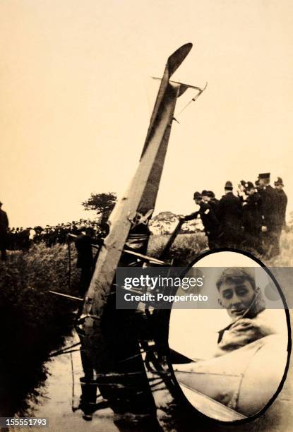 Aviation pioneer Evelyn Ronald Whitehouse who crashed his Deperdussin monoplane at Hull on 12th July 1913. He survived this incident and lived to the...