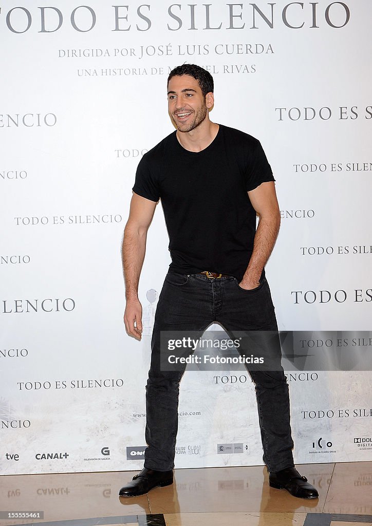 'Todo Es Silencio' Madrid Photocall