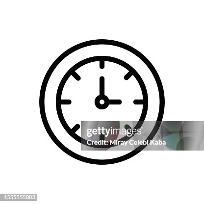 Clock Line Icon Clock Line Icon