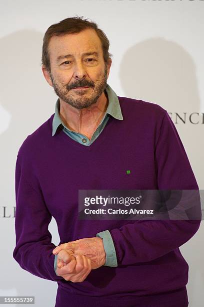 Spanish actor Juan Diego attends the "Todo es Silencio" photocall at the Palafox cinema on November 5, 2012 in Madrid, Spain.
