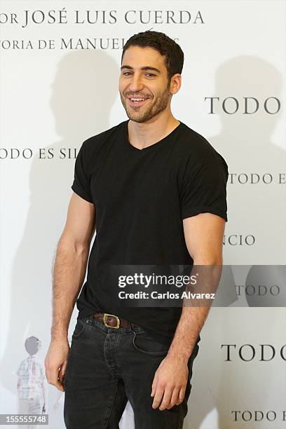 Spanish actor Miguel Angel Silvestre attends the "Todo es Silencio" photocall at the Palafox cinema on November 5, 2012 in Madrid, Spain.