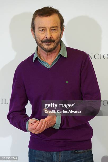 Spanish actor Juan Diego attends the "Todo es Silencio" photocall at the Palafox cinema on November 5, 2012 in Madrid, Spain.