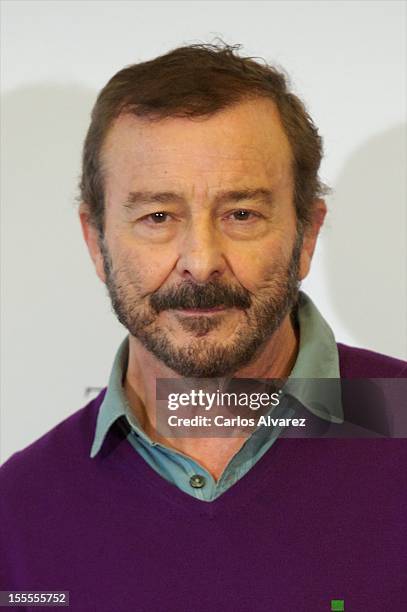 Spanish actor Juan Diego attends the "Todo es Silencio" photocall at the Palafox cinema on November 5, 2012 in Madrid, Spain.