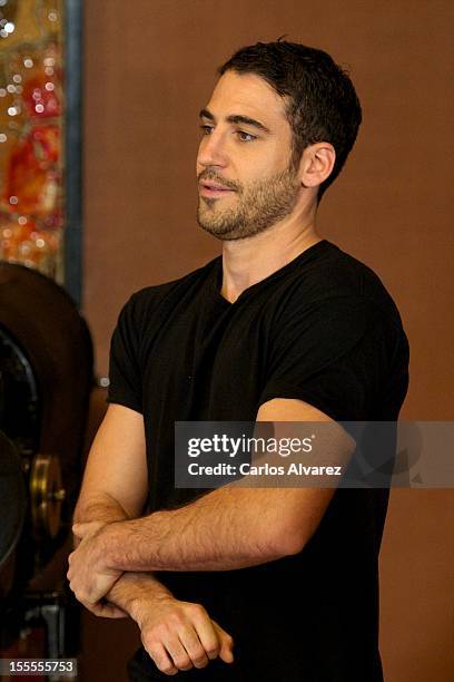 Spanish actor Miguel Angel Silvestre attends the "Todo es Silencio" photocall at the Palafox cinema on November 5, 2012 in Madrid, Spain.