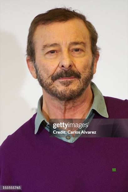 Spanish actor Juan Diego attends the "Todo es Silencio" photocall at the Palafox cinema on November 5, 2012 in Madrid, Spain.