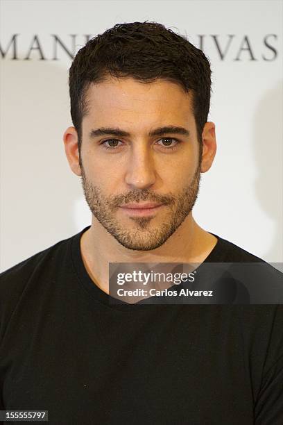 Spanish actor Miguel Angel Silvestre attends the "Todo es Silencio" photocall at the Palafox cinema on November 5, 2012 in Madrid, Spain.