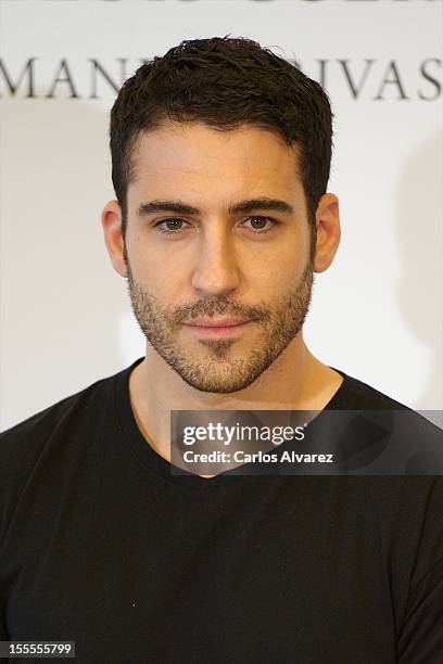 Spanish actor Miguel Angel Silvestre attends the "Todo es Silencio" photocall at the Palafox cinema on November 5, 2012 in Madrid, Spain.