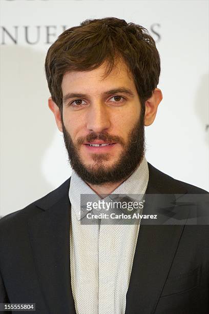 Spanish actor Quim Gutierrez attends the "Todo es Silencio" photocall at the Palafox cinema on November 5, 2012 in Madrid, Spain.