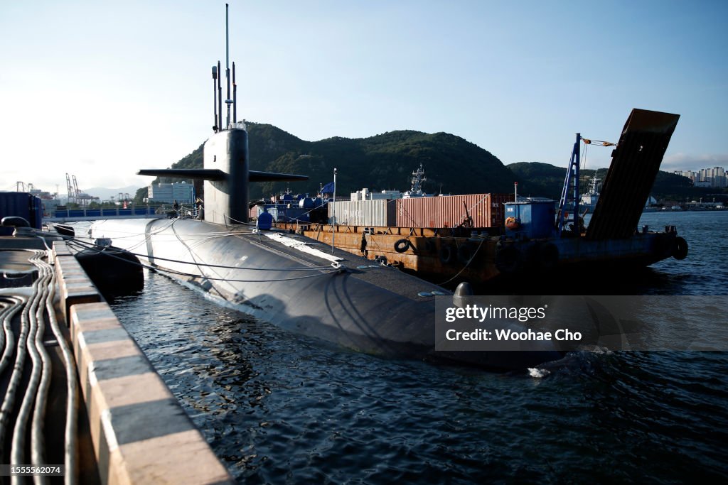 U.S. Ballistic Missile Submarine USS Kentucky Visits South Korea