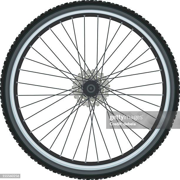 ilustrações, clipart, desenhos animados e ícones de bicicleta de pneu - wheel