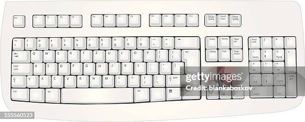 computer keyboard - backspace stock illustrations