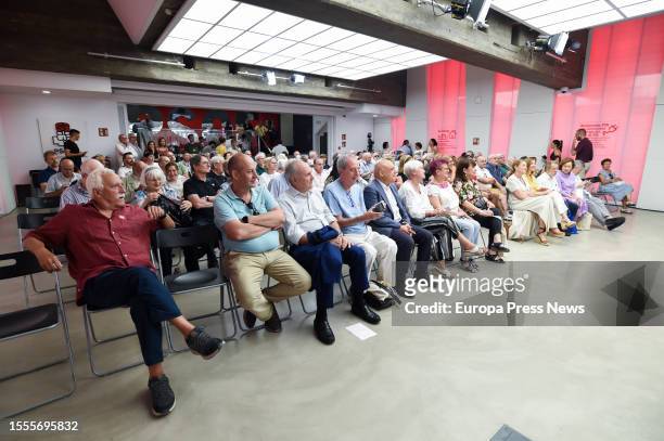 The first vice-president of the Senate and president of the PSOE, Cristina Narbona attends a meeting with PSOE veterans, at the national headquarters...