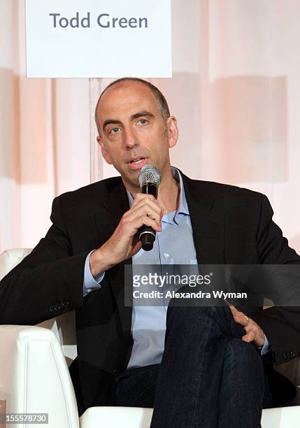 Todd Green, General Manager, Tribeca Films, speaks at the VOD Release Strategies: Finding Your Film's Digital Clique panel during American Film...