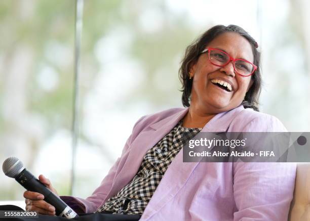 Cathy Freeman OAM, Olympic Champion during the Beyond Greatness Speaker Series on July 26, 2023 in Perth / Boorloo, Australia.