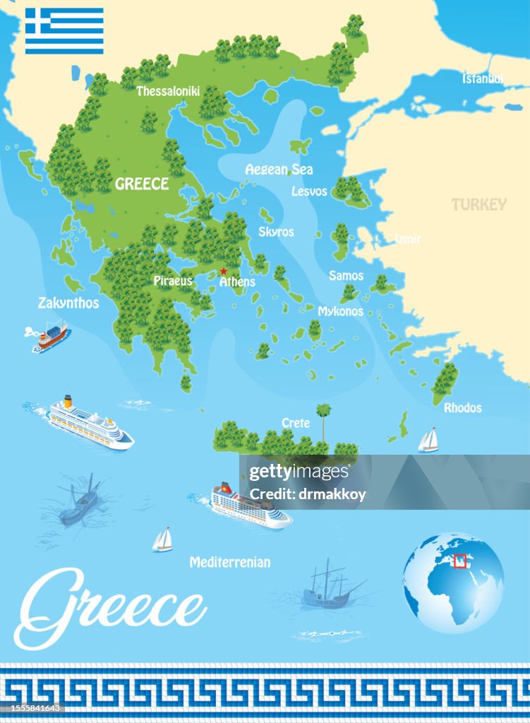 Greece Travel Map
