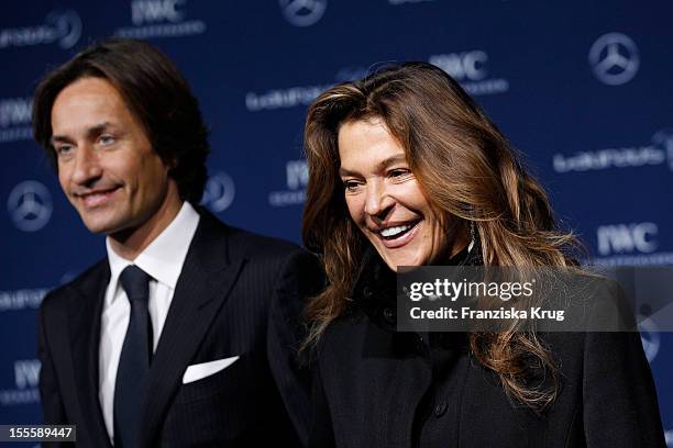 Fiona Swarovski and Karl-Heinz Grasser attend the Laureus Media Award 2012 on November 05, 2012 in Kitzbuehel, Austria.