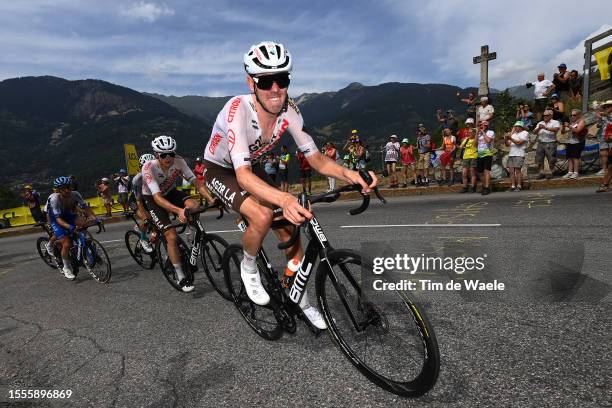 Ben O'connor of Australia and Ag2R Citroën Team competes in the breakaway during the stage seventeen of the 110th Tour de France 2023 a 165.7km at...