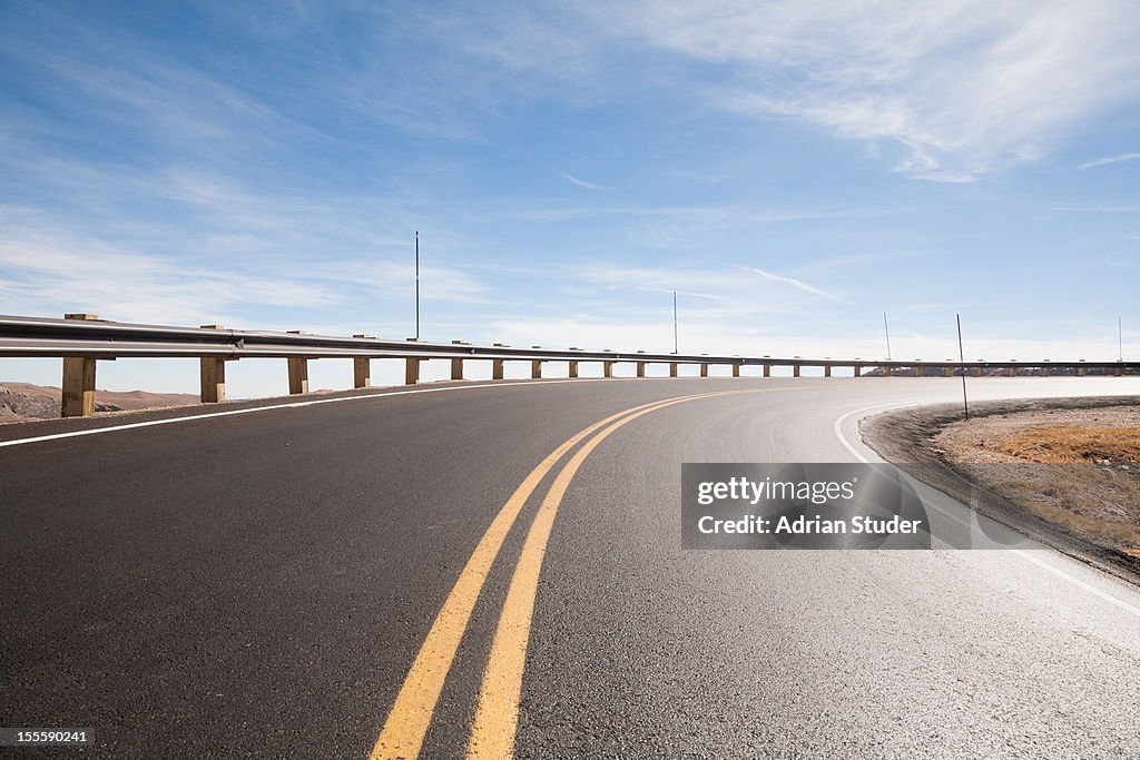 Highway with Guard Rail