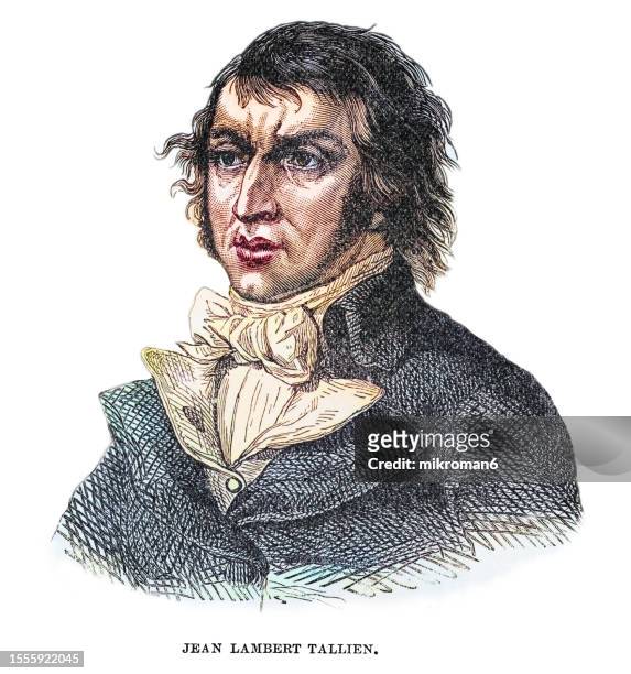 portrait of jean-lambert tallien (1767–1820) a french politician of the revolutionary period - lambert stock pictures, royalty-free photos & images