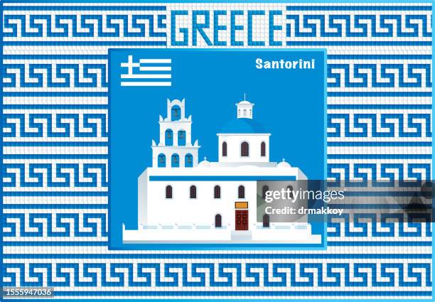 santorini - santorini stock illustrations