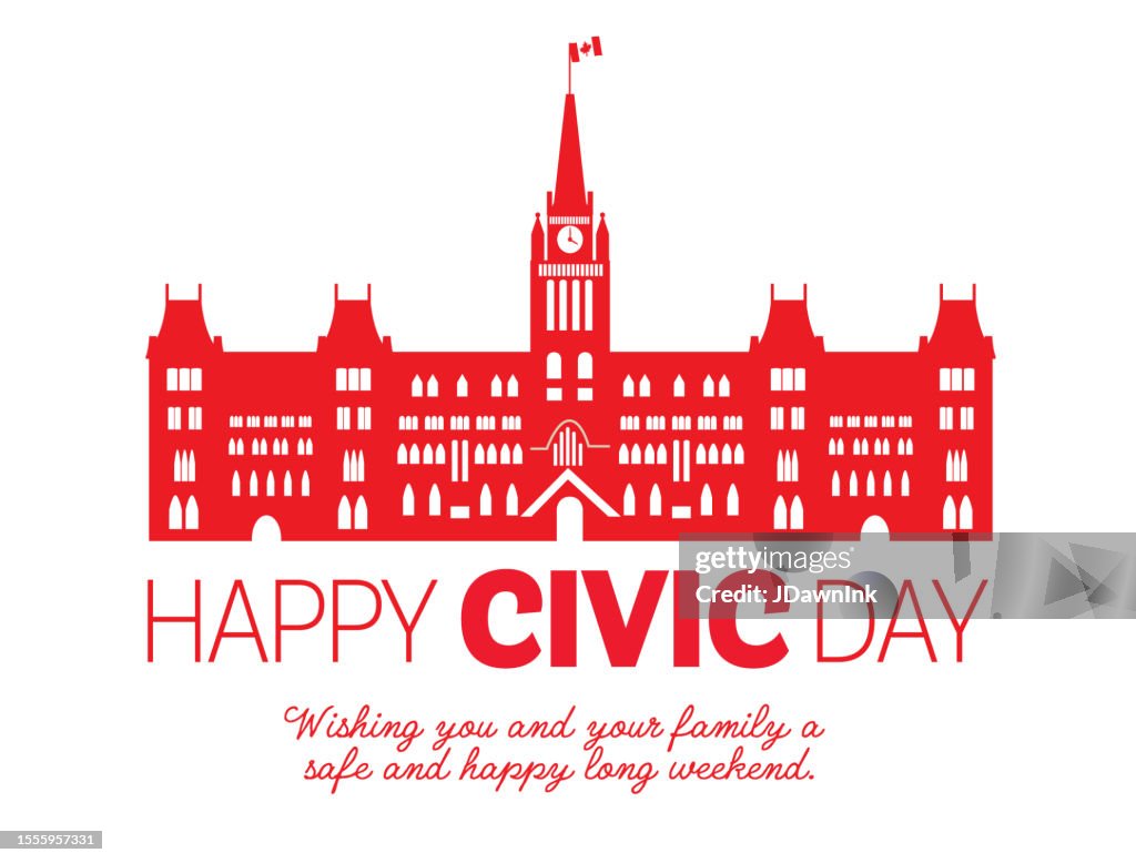 Civic Weekend Happy Civic Holiday Canada Greeting Web Banner Design Template With ...
