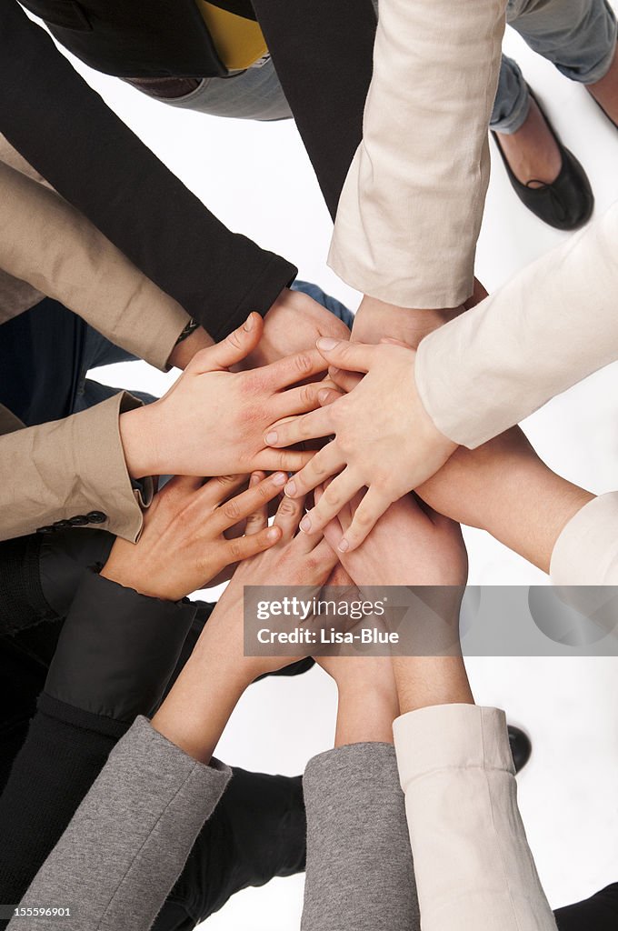 Teamwork Hands Clasped