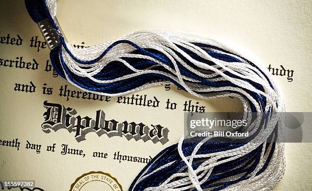 high school diploma - graduate tassel stock pictures, royalty-free photos & images