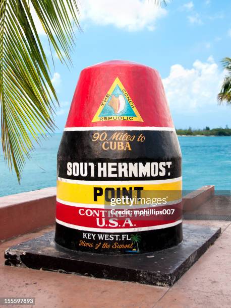 southernmost point. - key west stock-fotos und bilder