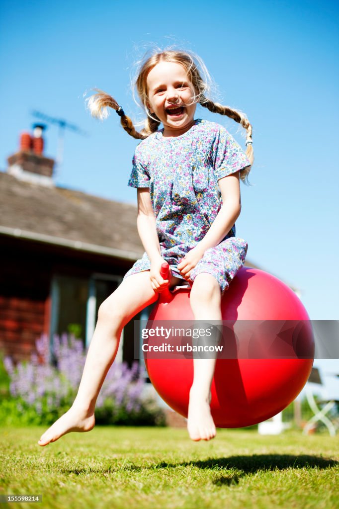 Space hopping girl