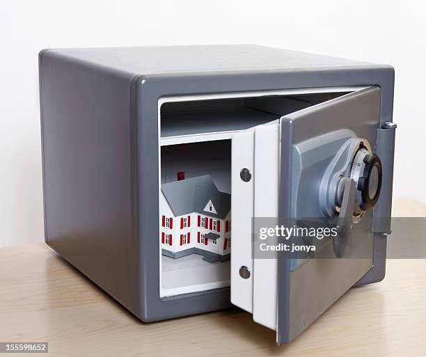 home security concept - safety deposit box stock pictures, royalty-free photos & images