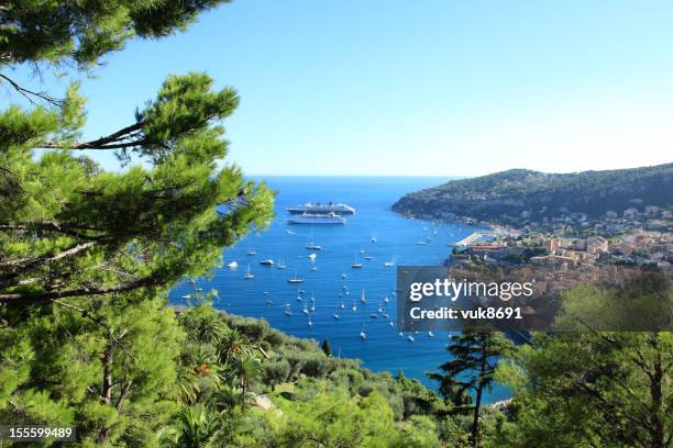 panorama di nizza - costa azzurra foto e immagini stock