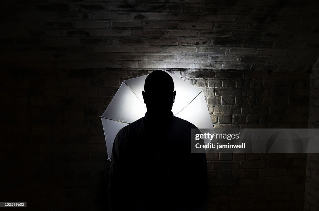 Mystery person silhouette