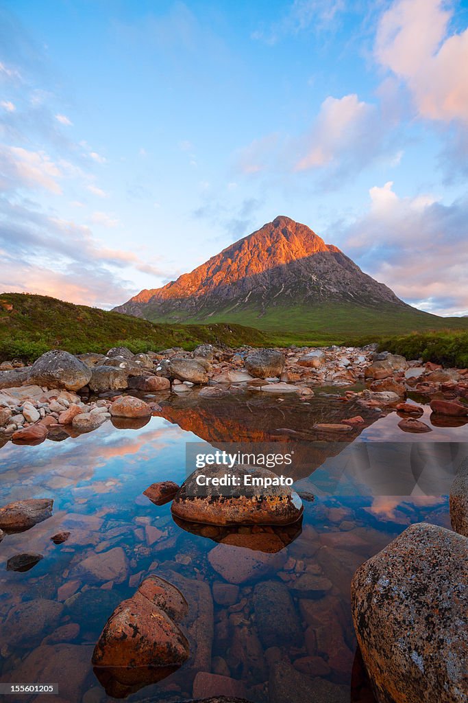 Buachaille Etive Mor and the River Coupall.