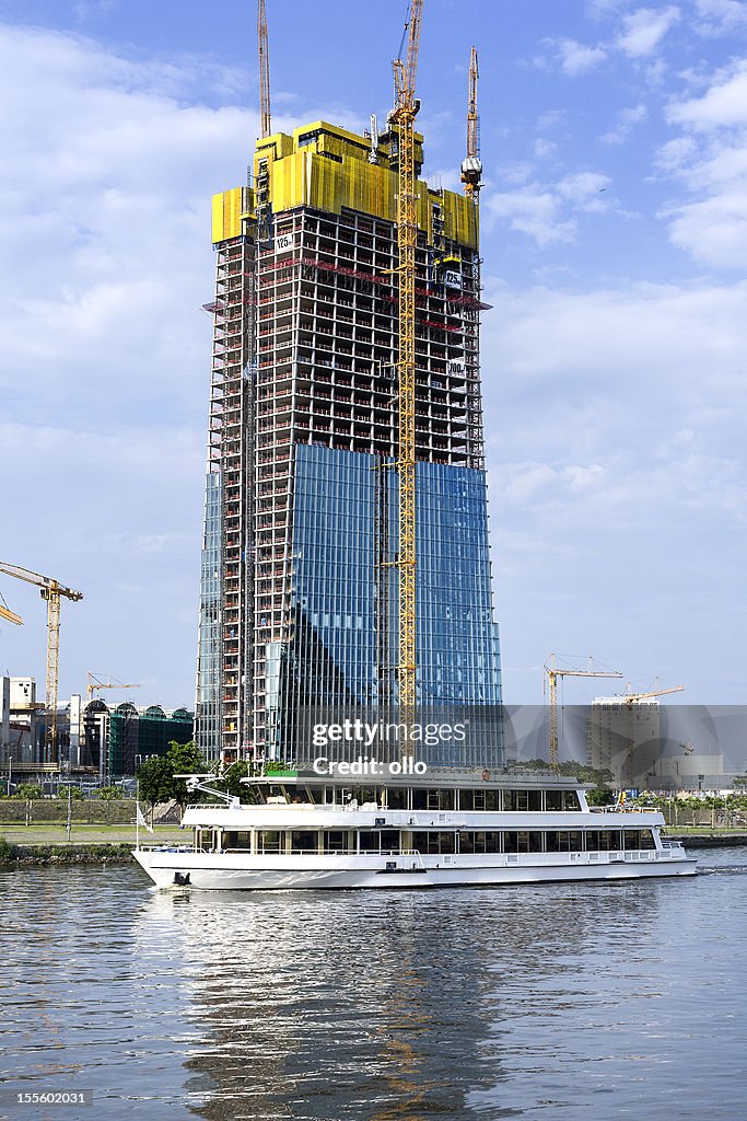 ECB, European Central Bank Frankfurt - construction site