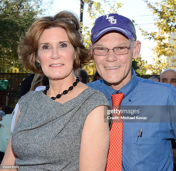 James Carville and Mary Matalin arrive at "40 Hours to Decide" at University Synagogue on November 4, 2012 in Los Angeles, California.
