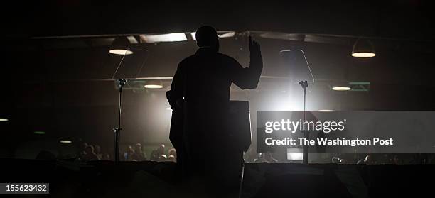 President Barack Obama attends a rally in Hilliard, Ohio, on Friday, November 2, 2012.