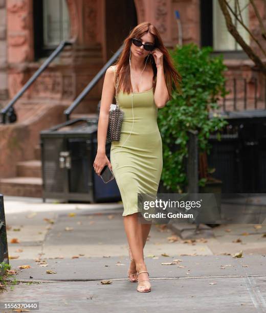 Emily Ratajkowski is seen on July 19, 2023 in New York City.