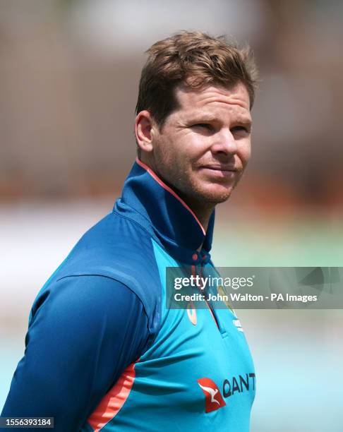 Australia's Steve Smith during a nets session ahead of the fifth LV= Insurance Ashes Series test match at The Kia Oval, London. Picture date:...