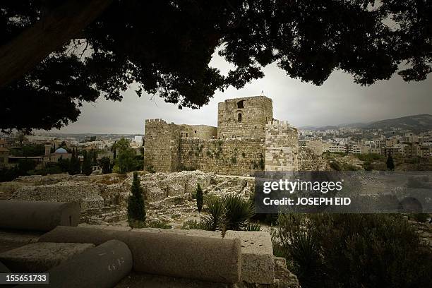 General view shows the Crusaders' Citadel in the Lebanese ancient port city of Byblos on August 10, 2010. AFP PHOTO/JOSEPH EID
