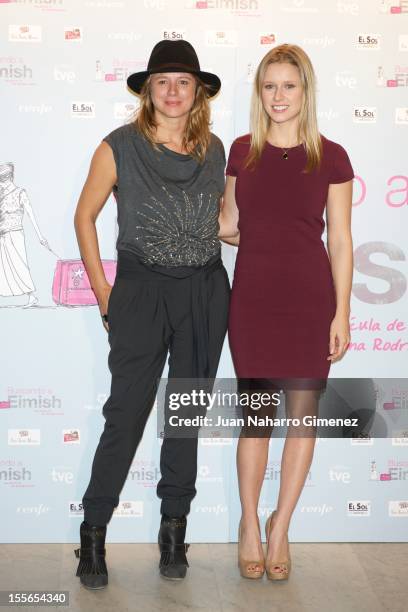 Emma Suarez and Manuela Velles attend "Buscando a Eimish" photocall at Paz Cinema on November 6, 2012 in Madrid, Spain.