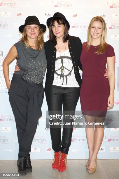 Emma Suarez, Ana Rodriguez Rosell and Manuela Velles attend "Buscando a Eimish" photocall at Paz Cinema on November 6, 2012 in Madrid, Spain.