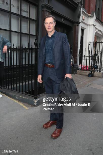 David Morrissey seen attending ITV Summer Party at The Mandrake Hotel on July 19, 2023 in London, England.