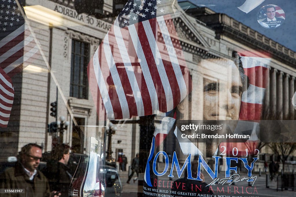 U.S. Citizens Head To The Polls To Vote In Presidential Election