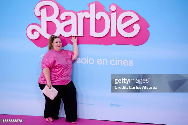 Itziar Castro attends the 'Barbie' premiere at the Gran Teatro Caixabank on July 19, 2023 in Madrid, Spain.