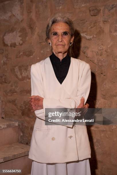 Barbara Alberti attends the Magna Grecia Awards & Fest 2023 on July 19, 2023 in Bari, Italy.