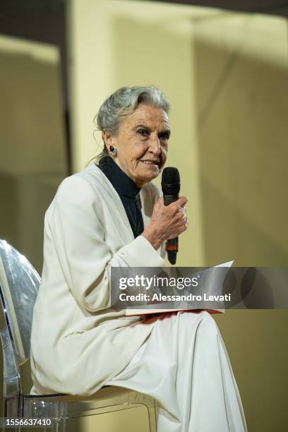 Barbara Alberti attends the Magna Grecia Awards & Fest 2023 on July 19, 2023 in Bari, Italy.