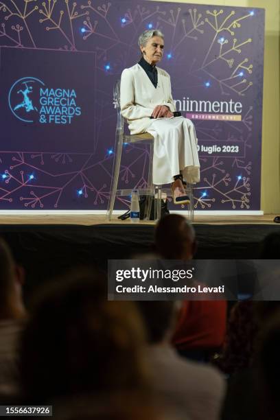 Barbara Alberti attends the Magna Grecia Awards & Fest 2023 on July 19, 2023 in Bari, Italy.